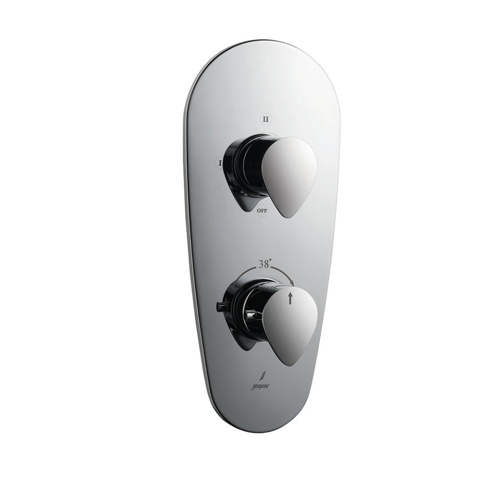 Jaquar Vignette Prime Aquamax Exposed Part Kit of Thermostatic Shower Mixer - Chrome VGP-CHR-81683NK-Concealed Stop Cock-dealsplant