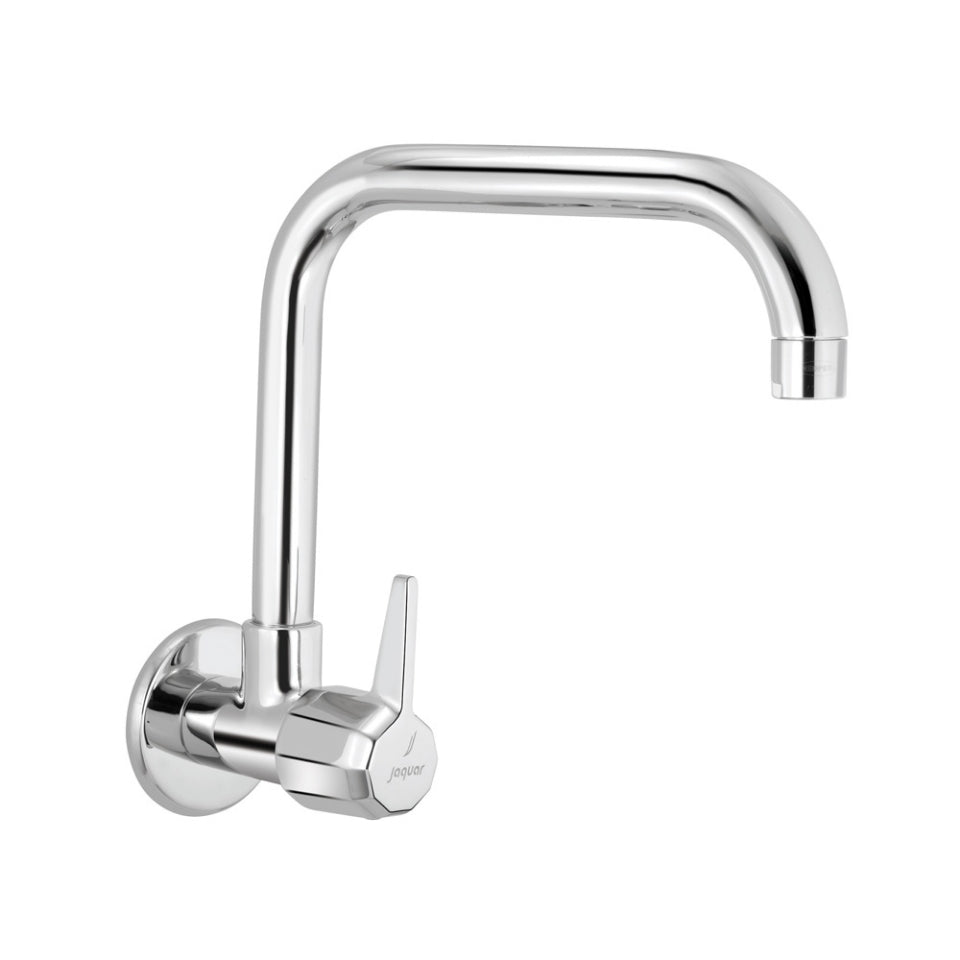 Jaquar Continental Prime Sink Cock with Pipe Swinging Spout COP-CHR-347NPM-Single Lever Basin Mixer-dealsplant