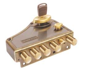 Europa Locks Antique Brass Hexabolt Main Door Lock (Brown, 18 mm), Metal-Door lock-dealsplant