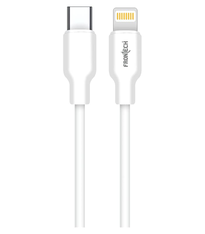 FRONTECH 27W /5.4A Fast Charging 1M Braided Type-C to 8 Pin Data Cable, Charging and Data Sync Function for iPhone, iPad-Datacable-dealsplant