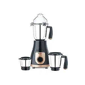 Bajaj GX-3701 750W Mixer Grinder with Nutri-Pro Feature, 3 Jars, Black-Kitchen Electrics-dealsplant