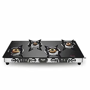 Preethi Blue Flame Jumbo Max 4 Burner Glass Top Gas Stove - GTS 118-dealsplant