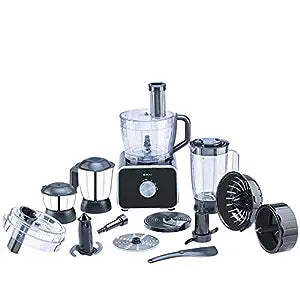 Bajaj FX-1000 DLX 1000 Watts Food Processor and Mixer Grinder with 9 attachments (Black)-Kitchen Electrics-dealsplant