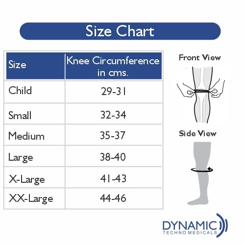 Dyna Innolife Knee Immobilizer Short -Grey-14-Inch Length Knee, Calf & Thigh Support (Grey / Black)-HEALTH &PERSONAL CARE-dealsplant