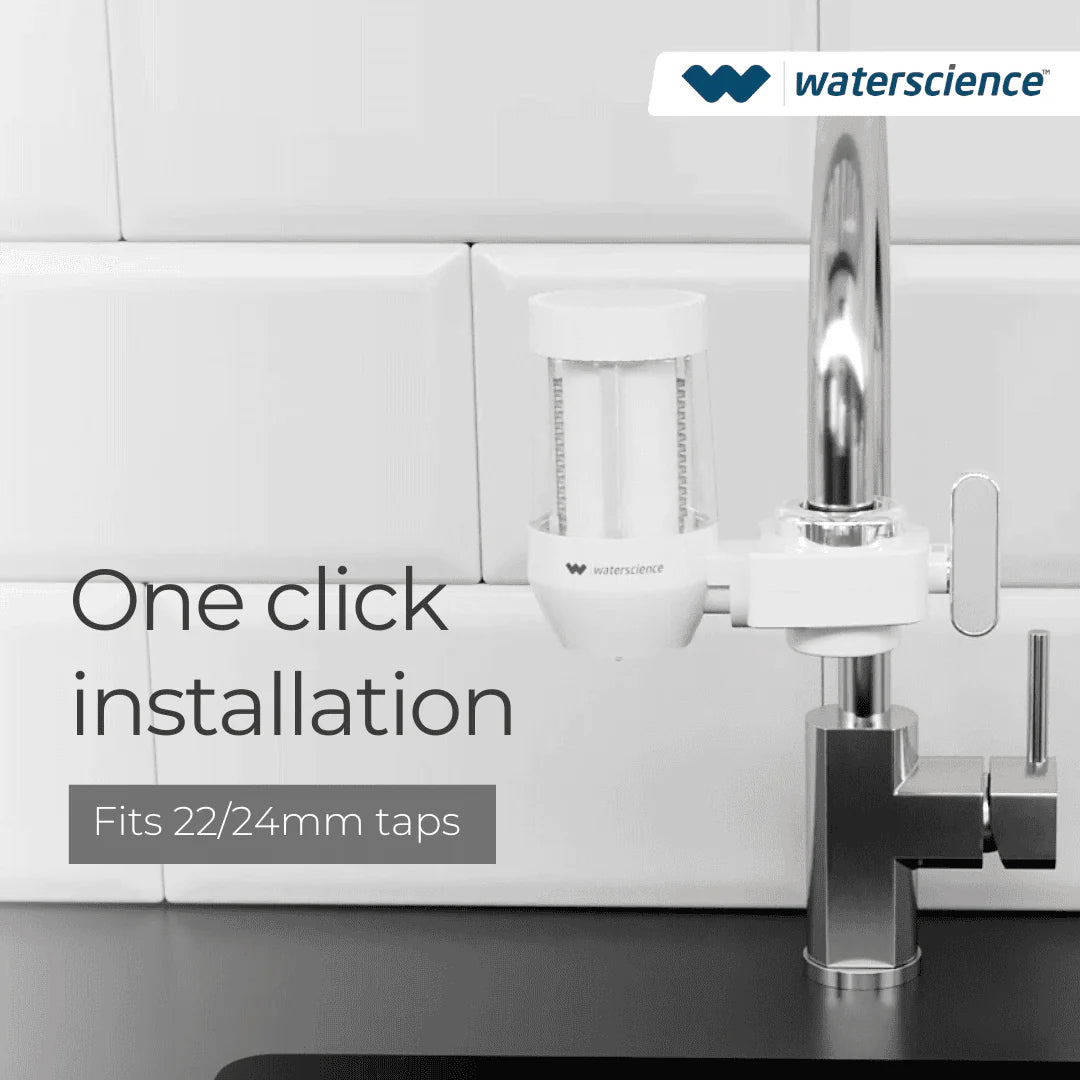 WaterScience KTF Kitchen Tap Extender with Sediment and Dust Filter wide Ceramic-bathroom accessories-dealsplant