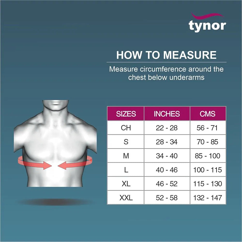 Tynor Clavicle Brace with Fastening Tape, Grey, Child, 1 Unit B-01 CH-Health & Personal Care-dealsplant