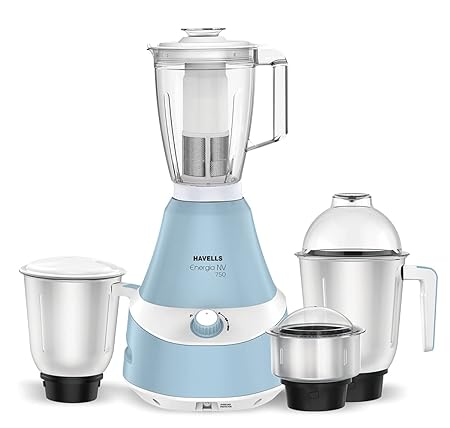 Havells Energia 750 Watt Mixer Grinder with 4 Jar (Blue)-Home & Kitchen Accessories-dealsplant