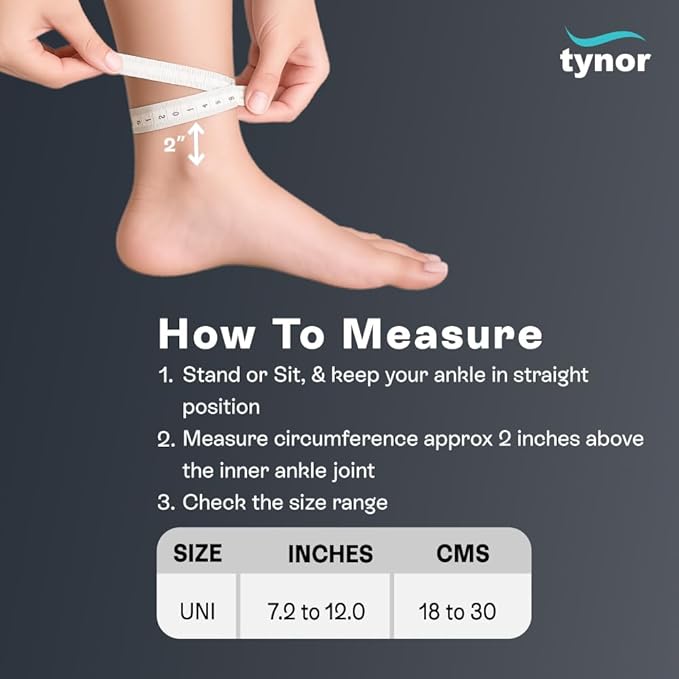 TYNOR Ankle Wrap Sleek Elastic,D-57 Grey, Universal, 1 Unit-Health & Personal Care-dealsplant
