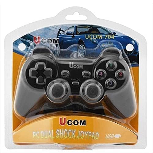GAME GURU UCOM- 704 PC Dual Shock VIBRATION Joypad (1Pc) PC& Laptop Gamming Controller-Gamepad-dealsplant