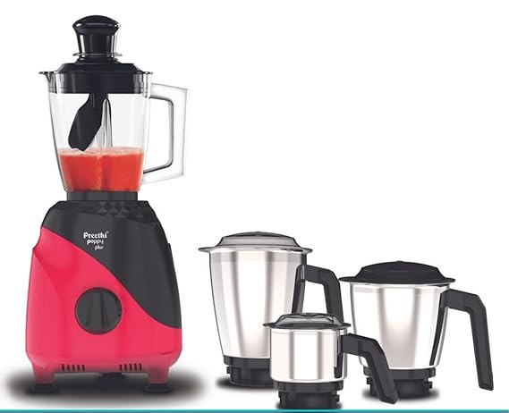 Preethi Peppy Plus 4 Jars Mixer Grinder 750W-Mixer Grinder-dealsplant