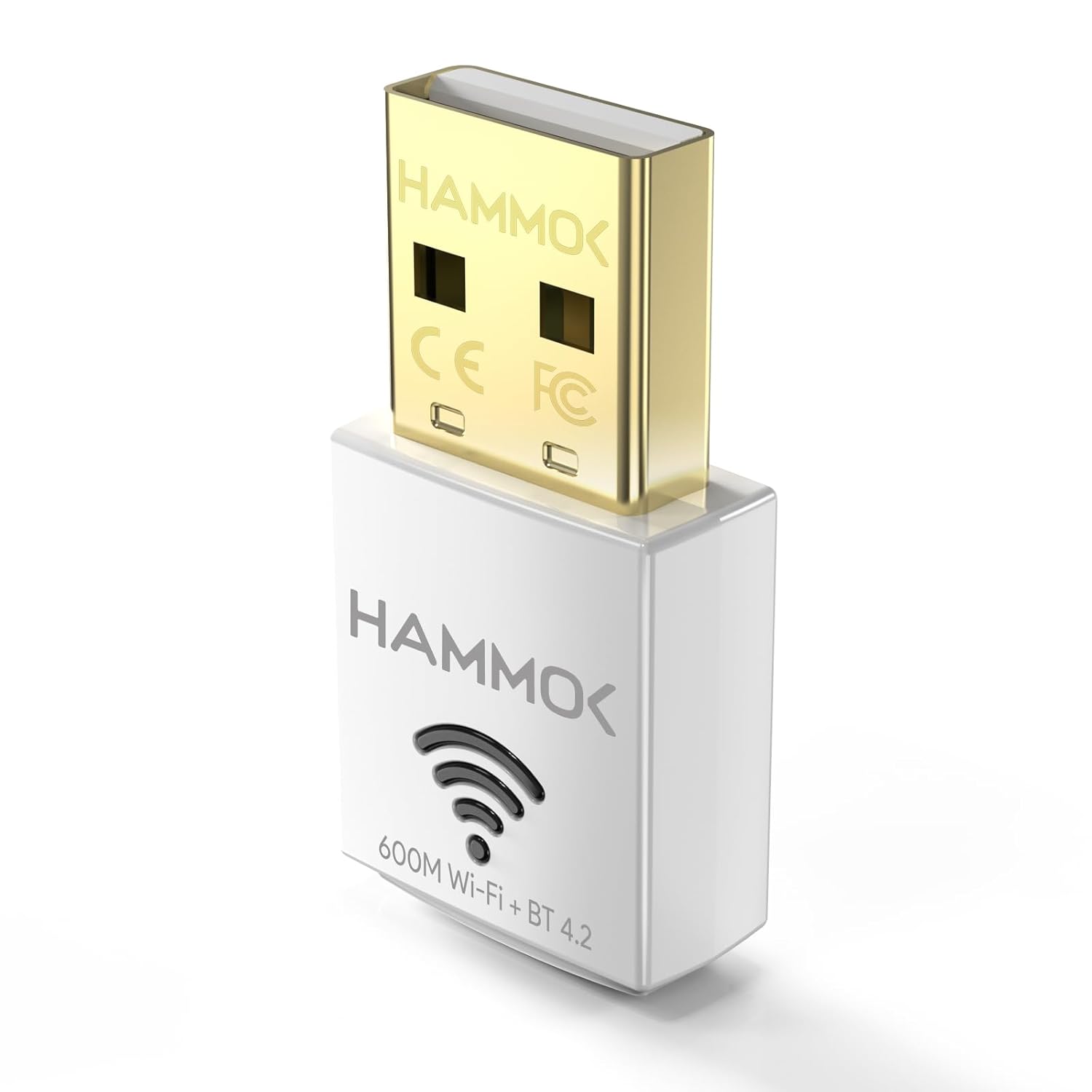 HAMMOK Ella USB 2.0 Wi Fi Bluetooth Adapter, 2-in-1 600Mbps Dual Band 2.4/5Ghz Wireless Network External Receiver, Mini Wi-Fi Dongle for PC/Laptop/Desktop USB Computer Network Adapters-WIFI DONGLE-dealsplant