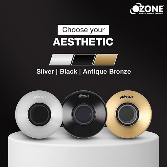 Ozone OZFL-55-SN Fingerprint Access Automatic Locking System Smart Digital Furniture Lock (Satin Nickel)-Internet Security-dealsplant