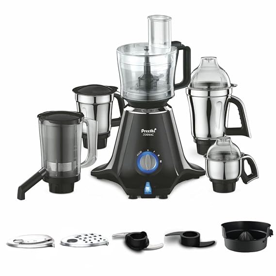 Preethi Zodiac 750W 5 Jars Juicer Mixer Grinder-Mixer Grinder-dealsplant