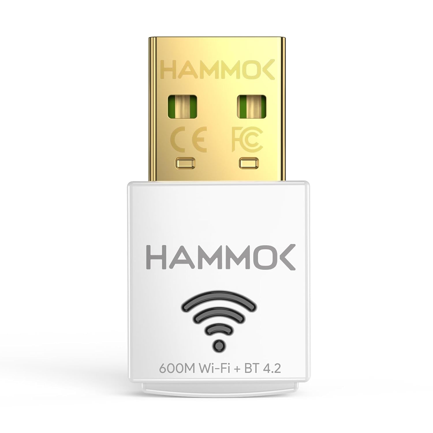 HAMMOK Ella USB 2.0 Wi Fi Bluetooth Adapter, 2-in-1 600Mbps Dual Band 2.4/5Ghz Wireless Network External Receiver, Mini Wi-Fi Dongle for PC/Laptop/Desktop USB Computer Network Adapters-WIFI DONGLE-dealsplant