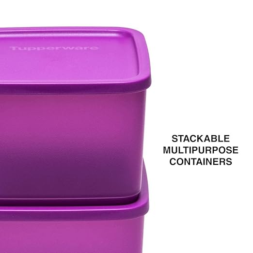 Tupperware Cubix 1 Ltr Container Set of 2 (SF2)-Home & Kitchen Accessories-dealsplant