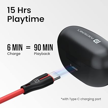 Portronics Harmonics Twins S5 Smart TWS Earbuds-Earbuds-dealsplant