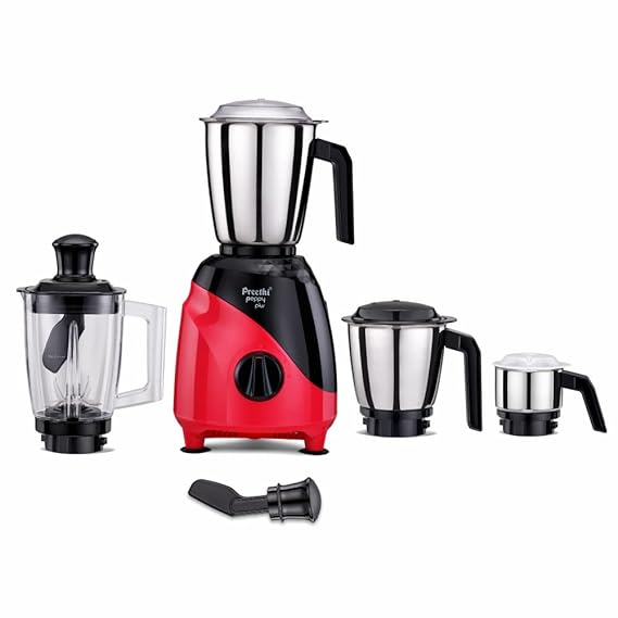 Preethi Peppy Plus 4 Jars Mixer Grinder 750W-Mixer Grinder-dealsplant