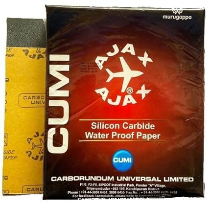 Cumi CR661 225x280mm 80/100/120/150/180/220 Grit Ajax Sukha Paper Plus Sheet pack of 50-Ajax Sukha Paper-dealsplant