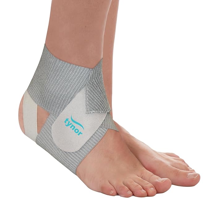 TYNOR Ankle Wrap Sleek Elastic,D-57 Grey, Universal, 1 Unit-Health & Personal Care-dealsplant