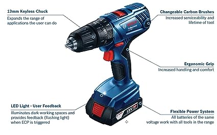 Bosch GSB 180 Li 18 V Cordless Drill Driver-Cordless Drill Driver-dealsplant
