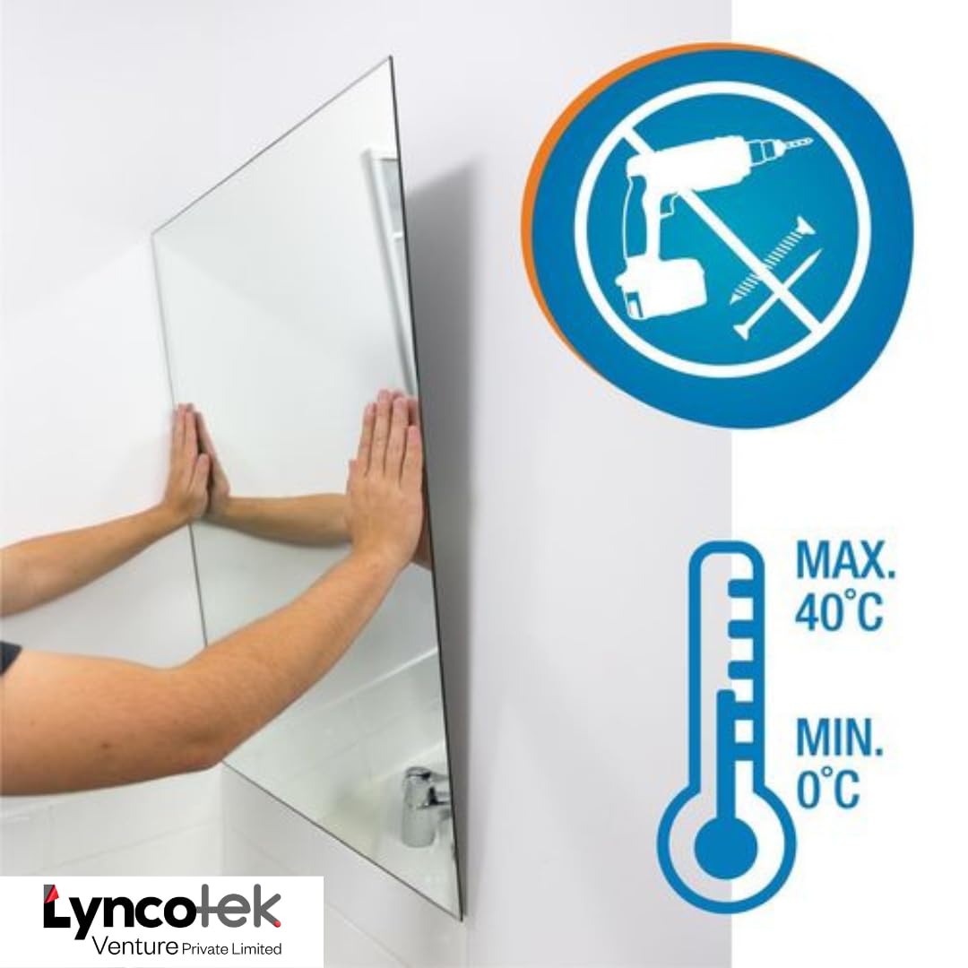 3M Mirror Mounting Tape, 12 mm x 5 m (1 Roll) and adhesion 94 primer 10ml, White-home appliances-dealsplant