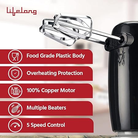 Lifelong LLHM01 150 W Regalia Hand Mixer-Regalia Hand Mixer-dealsplant