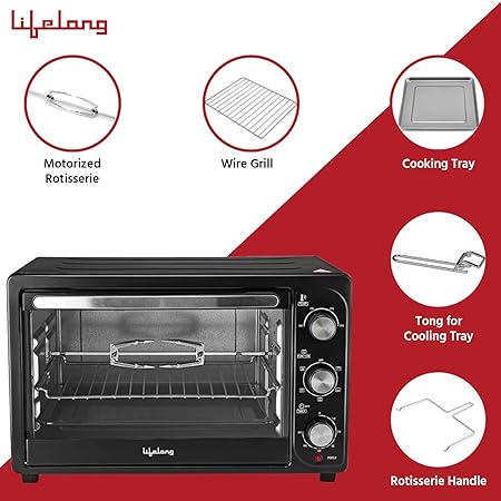 Lifelong LLOT36 36L Otg With Rotisserie 1500W-Rotisserie-dealsplant