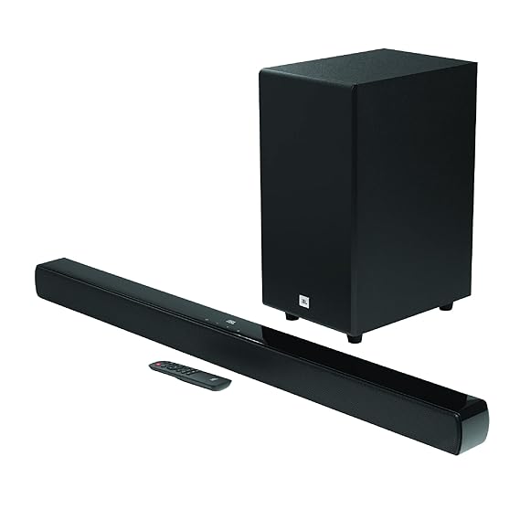 JBL CINEMA SB190 Deep Bass, Dolby Atmos Soundbar with Wireless Subwoofer for Extra Deep Bass, 2.1 Channel with Remote-Bluetooth Sound bar-dealsplant