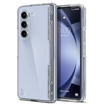 Dealsplant Pro Back Cover Case Compatible with Galaxy Z Fold 5 (TPU + Poly Carbonate | Crystal Clear)-Mobile Back Case-dealsplant