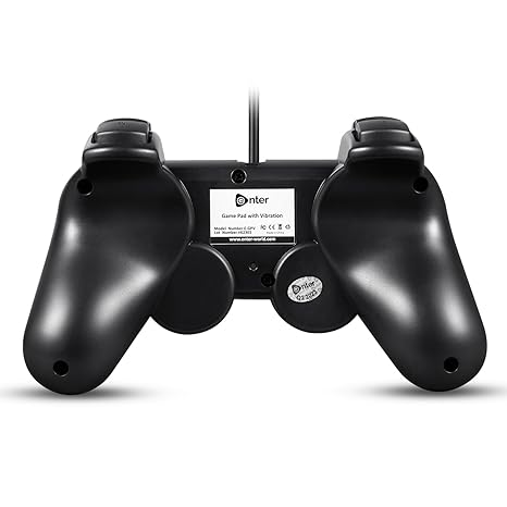 Enter GPV10 Wired USB Gamepad Controller with Dual Vibration, Compatible with PC/Windows/PS3/ Android TV-Gamepad-dealsplant