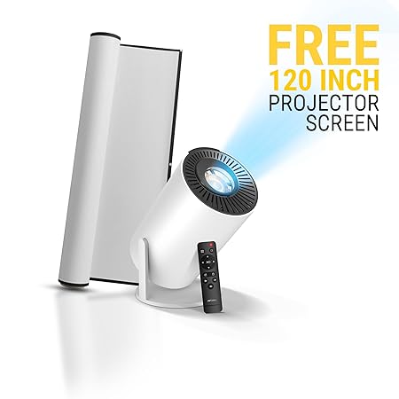 Ant Esports View 521 Smart LED Projector - White-VIDEOGAME-dealsplant