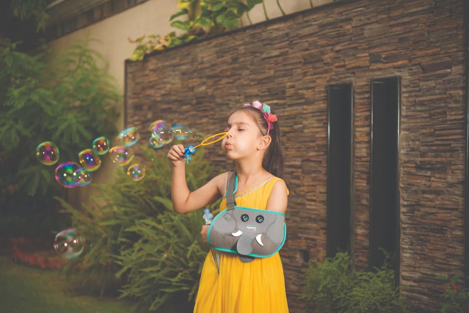 Tynor Pouch Arm Sling Baggy, Grey, Child, 1 Unit C-06 CH-Health & Personal Care-dealsplant