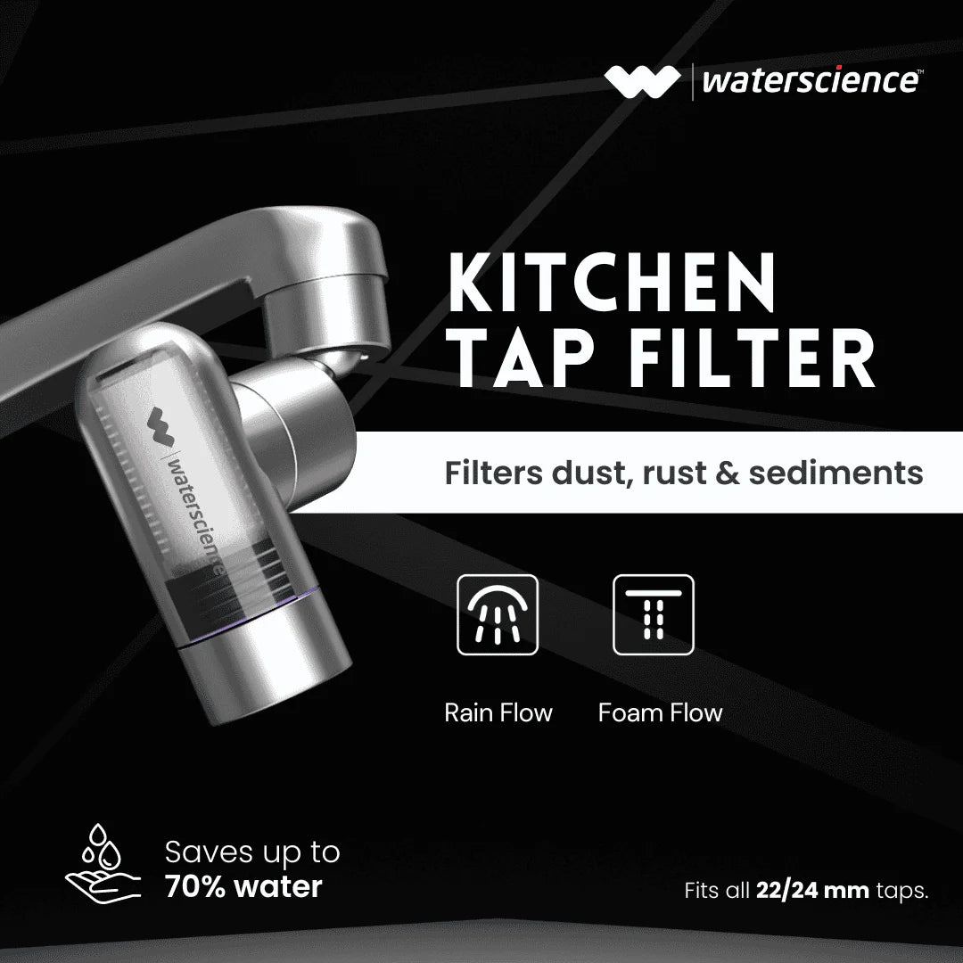 WaterScience KTF Kitchen Tap Extender with Sediment and Dust Filter Mini-bathroom accessories-dealsplant