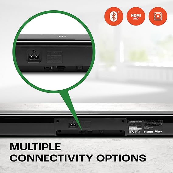 JBL CINEMA SB170, Dolby Digital Soundbar with Wireless Subwoofer for Extra Deep Bass, 2.1 Channel Home Theatre with Remote-Bluetooth Sound bar-dealsplant