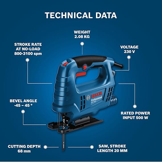 Bosch GST 680 500 W Jig Saw-Jig Saw-dealsplant