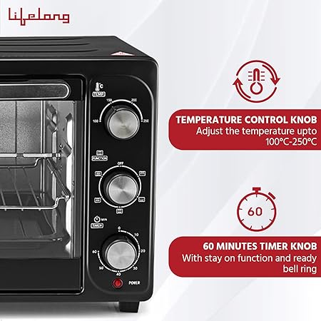 Lifelong LLOT36 36L Otg With Rotisserie 1500W-Rotisserie-dealsplant