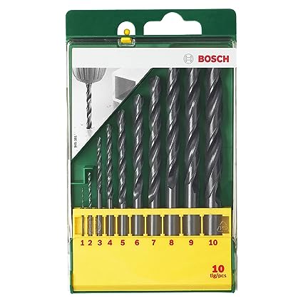 Bosch 2607019442 HSS-R 10pcs Metal Drill Bit Set-Metal Drill Bit Set-dealsplant