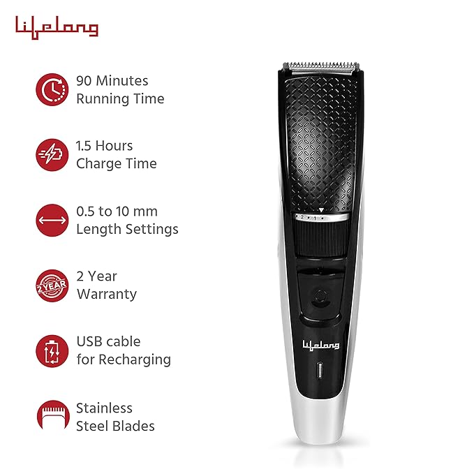 Lifelong LLPCM19 Beard Trimmer For Men-Trimmer-dealsplant