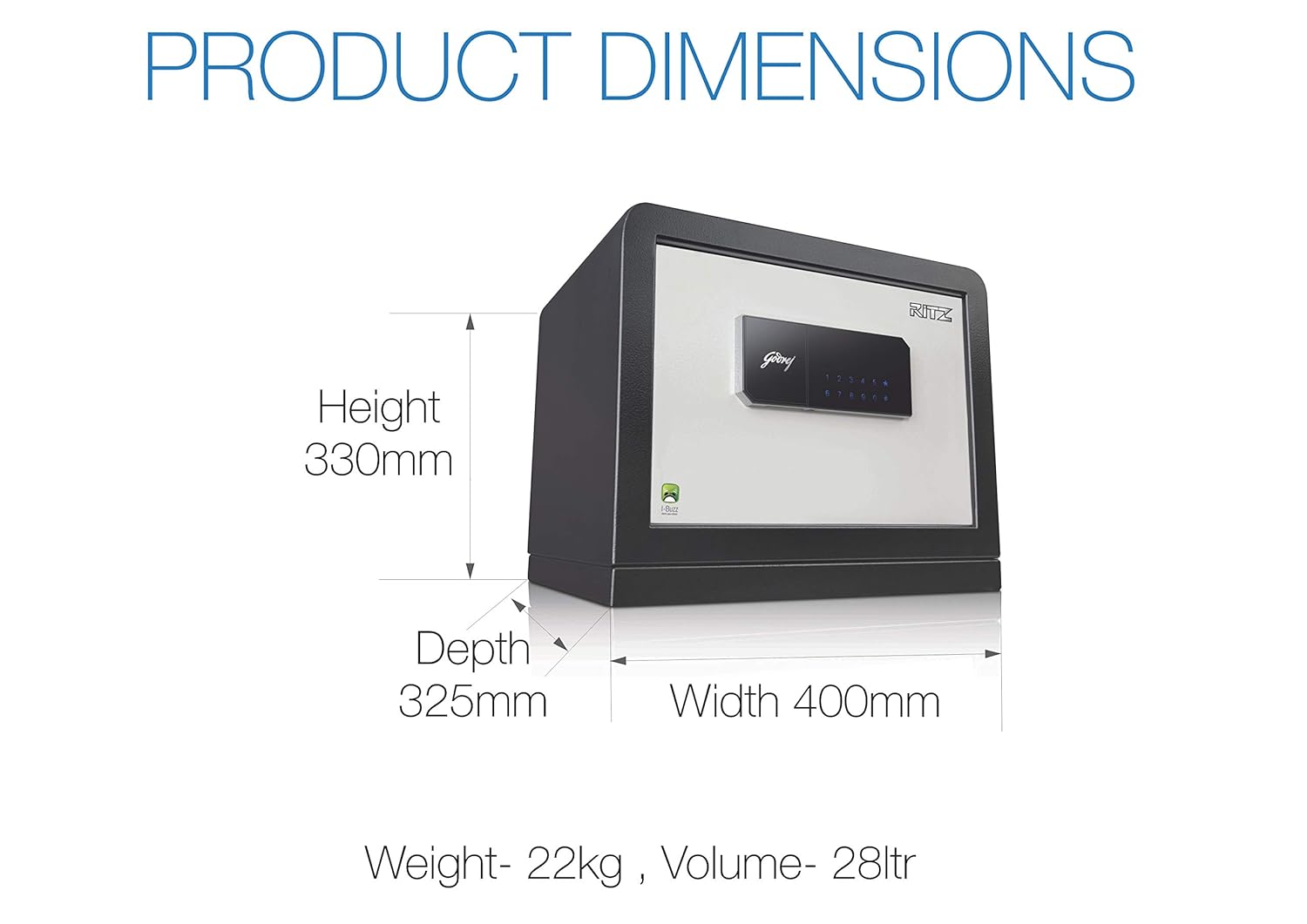 Godrej Security Solutions Ritz Digital with I -Buzz Electronic Safe-Safe Locker-dealsplant