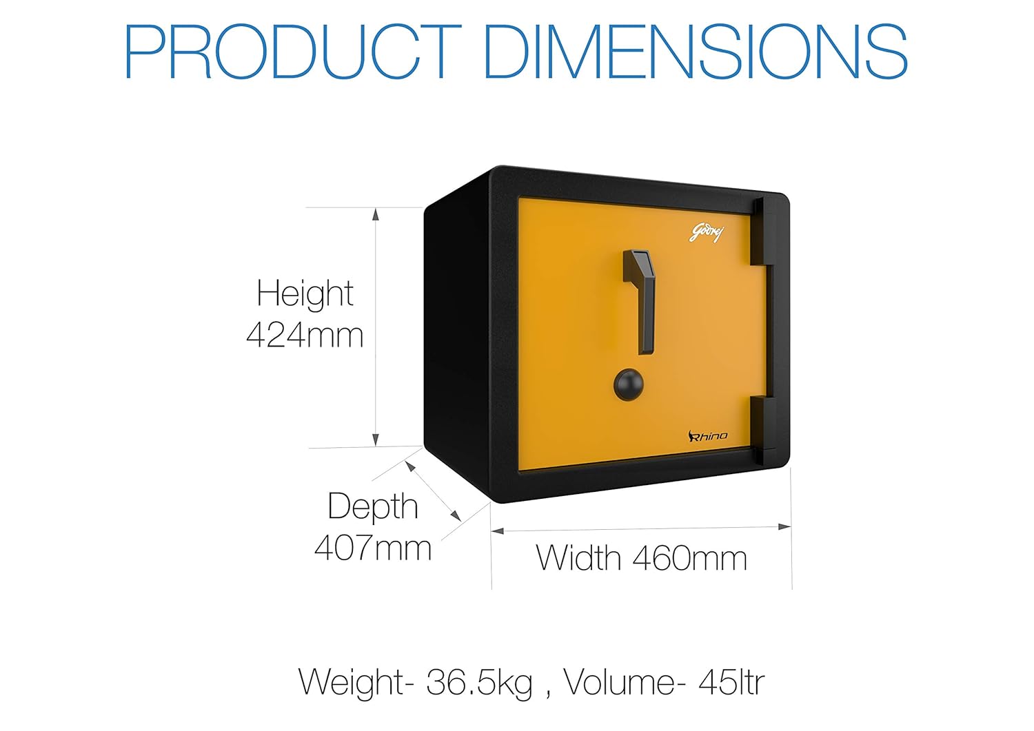 Godrej Security Solutions Rhino V1 (Gold)-Safe Locker-dealsplant