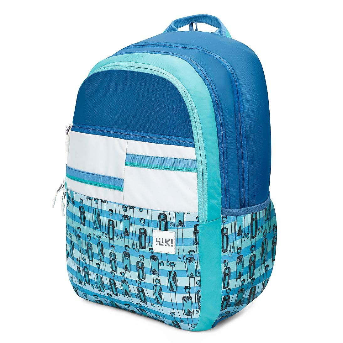 Wildcraft Wiki 6 Character Backpack Blue (11971 Blue)-softy bags-dealsplant