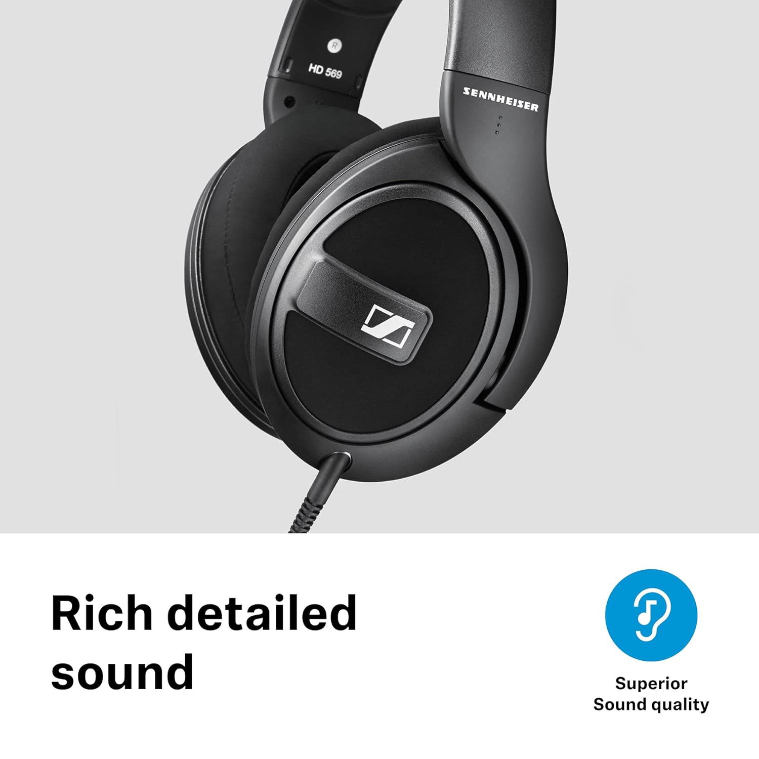Sennheiser HD 569 Wired, Over The Ear Audiophile Headphones-Wired over Earphone-dealsplant