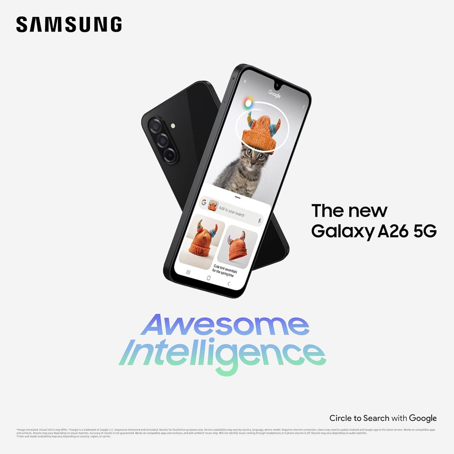 Samsung Galaxy A26 5G Awesome White-Mobile Phones-dealsplant