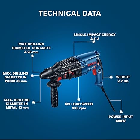 Bosch GBH 2-26DRE 800 W Hammer Drill-Hammer Drill-dealsplant