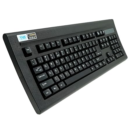 TVS ELECTRONICS Gold Prime Mechanical Wired Keyboard Dustproof Key Switches Guaranteed 50 million keystrokes 1.5 Meter USB Cable, USB Gold Keyboard (Black)-Electronics Tools-dealsplant