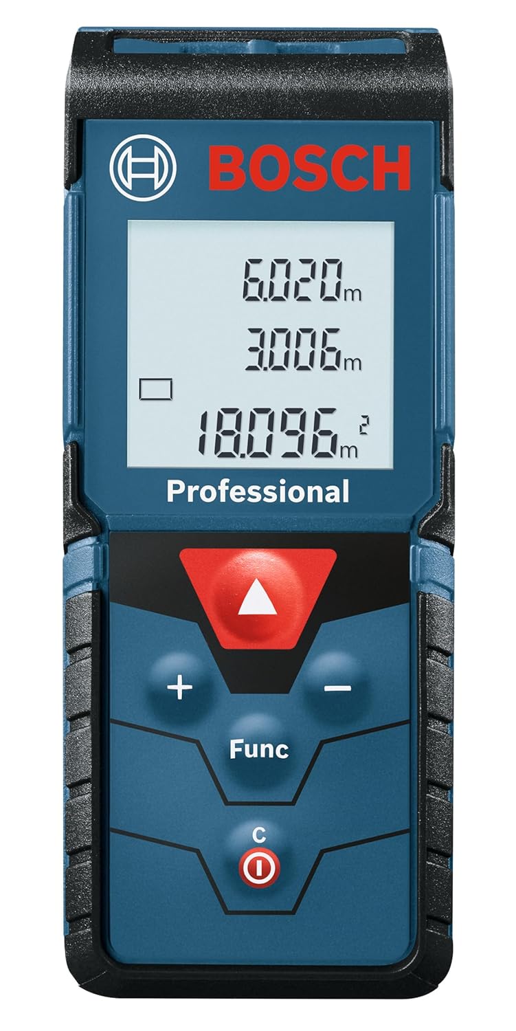 BOSCH GLM 40-12 Laser Measure | Precise Length, Area & Volume | Easy-to-Read Display | IP54 Durable | Memory Function for Fast Measurements | Compact & Pro-Grade Tool | 1 Yr Warranty-Laser Distance Meter-dealsplant