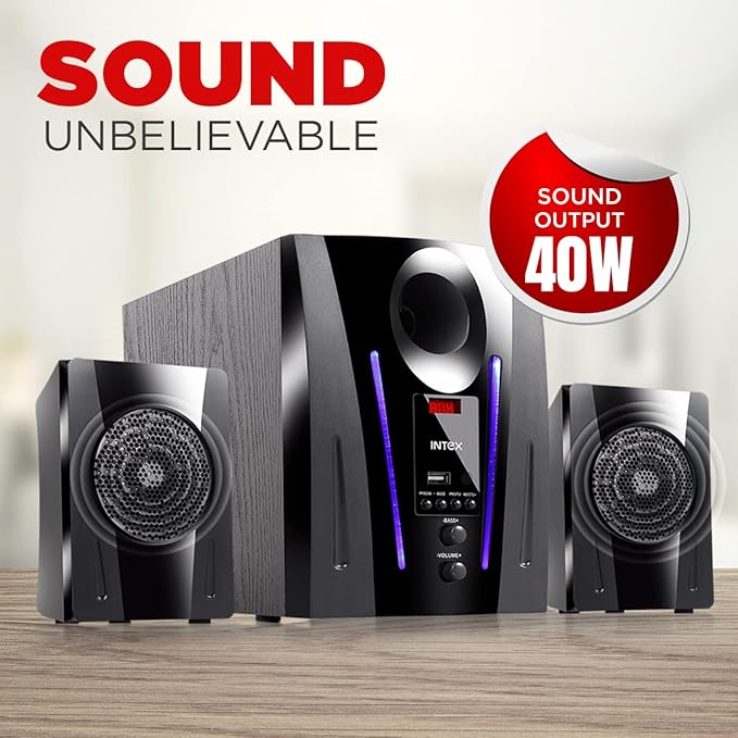 Intex Multimedia Speaker 2.1 XV 2100 DG FMUB-Multimedia Speakers-dealsplant