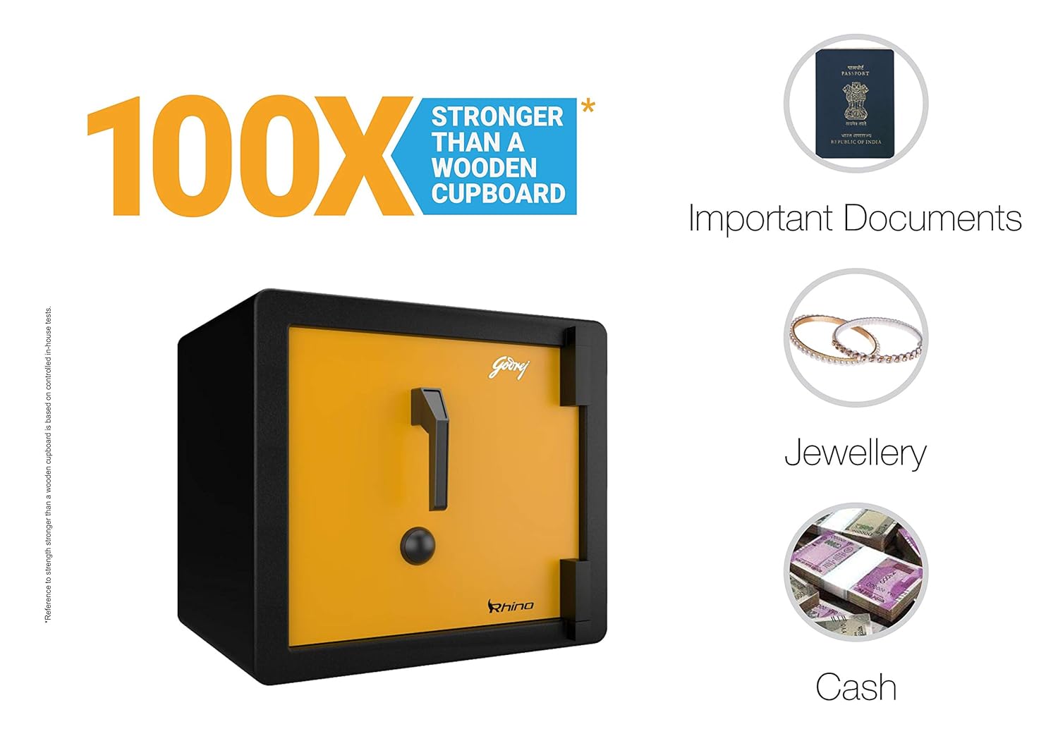 Godrej Security Solutions Rhino V1 (Gold)-Safe Locker-dealsplant