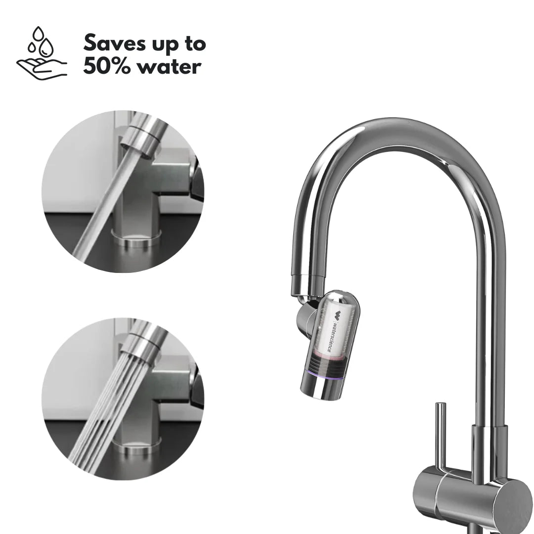 WaterScience KTF Kitchen Tap Extender with Sediment and Dust Filter Mini-bathroom accessories-dealsplant