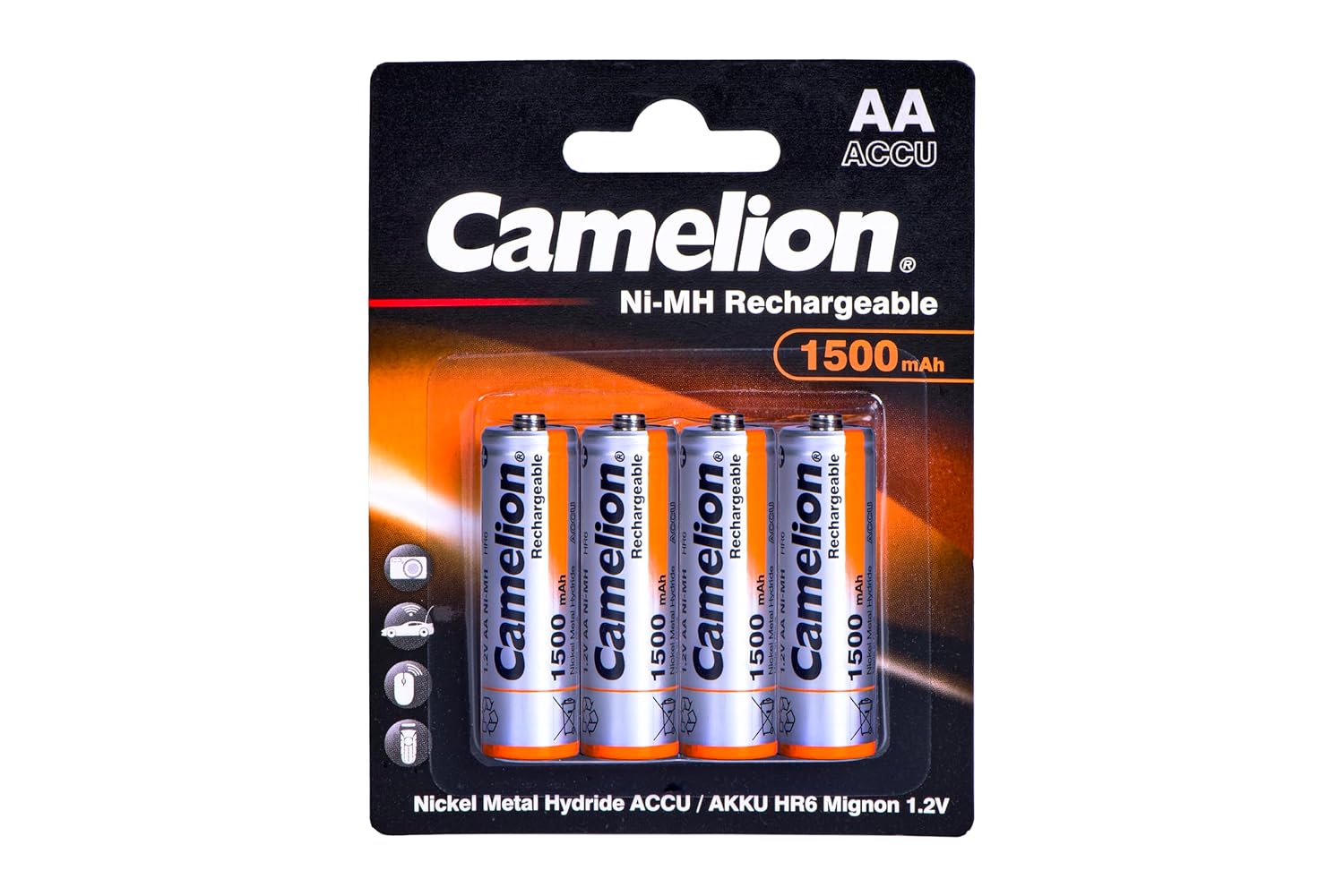 Camelion AA 1500mah BP4 Always Ready Rechargeable Pre - Charged NI-MH (pack of 4)-Battery-dealsplant